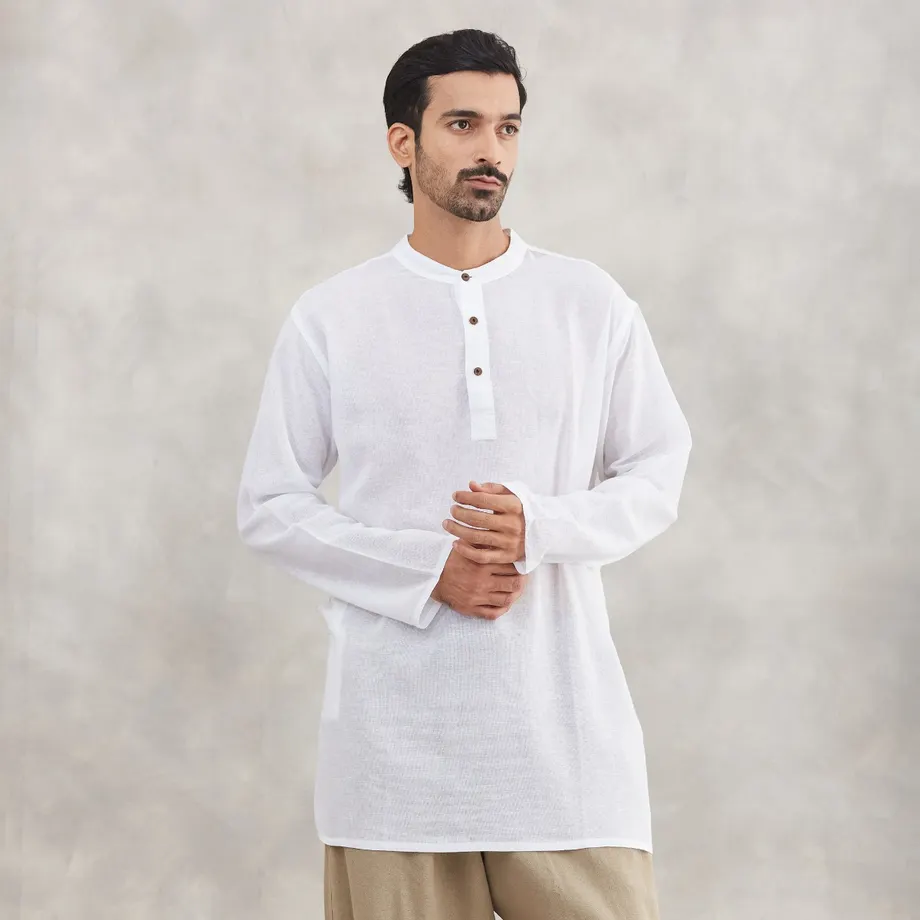 White FS Short Kurta